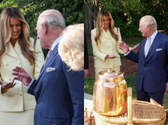 Król Karol III rozbawił Melanię Trump do łez. Mieli ubaw po pachy przy zwiedzaniu pasieki