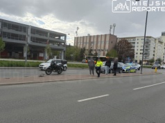 Motocyklista trafił do szpitala po zdarzeniu na Ursynowie