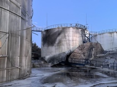 6 tysięcy ton oleju roślinnego wyciekło do morza. Rosjanie trafili w zbiornik w porcie na Ukrainie