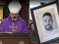 Poruszające przemówienie księdza na pogrzebie Litewki. "Postać Łukasza jest dla nas dowodem..."