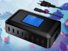 Stacja ładująca RENGOGA 200W 4x USB-C, 4x USB-A za 81,22 zł w Amazon PL