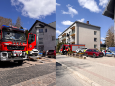 Grybów: kolizja na ul. Grunwaldzkiej