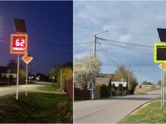 W Roszkach-Sączkach kierowcy zobaczą swoją prędkość. Pierwszy taki radar w powiecie