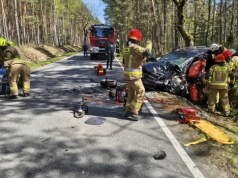 Wypadek pod Wieruszowem. Dziecko wśród poszkodowanych