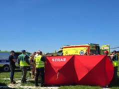 Tragedia na lotnisku w Lesznie. Zginął 39-letni spadochroniarz