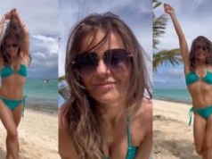 Edyta Herbuś świętuje majówkę, wyginając śmiało ciało w zielonym bikini (ZDJĘCIA)
