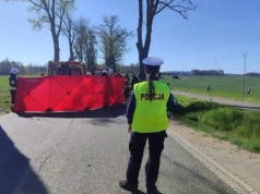 Poważny wypadek na DW650. BMW uderzyło w drzewo, droga jest zablokowana