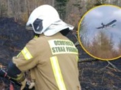 Pożar w Beskidach. Trudna akcja na zboczach góry