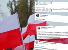 "Bądźmy zawsze dumni z Polski!". Politycy świętują Dzień Flagi