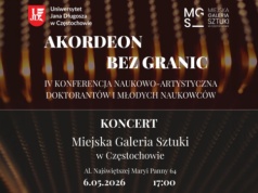 Katedra Muzyki UJD wraz z Miejską Galerią Sztuki zapraszają na koncert “Akordeon bez Granic”