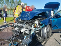 Kolejny dziś wypadek na ekspresówce. Trwa akcja ratunkowa, lądował śmigłowiec