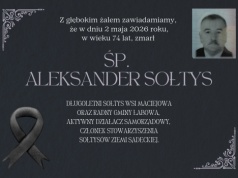 Nie żyje Aleksander Sołtys. Wieloletni sołtys i radny Gminy miał 74 lata