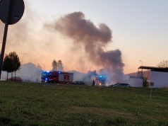Pożar samochodu na osiedlu Zawiszów