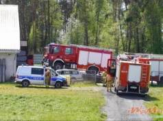 Pożar kurnika w Osipach Lepertowiźnie. W środku było 40 tysięcy sztuk drobiu