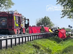 Tragiczne zderzenie motocyklisty z autem na DK92. Nie żyje motocyklista. Droga zablokowana