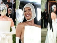 Katy Perry w futurystycznej masce i ze SREBRNYM ZĘBEM brylowała na MET Gali 2026 (ZDJĘCIA)
