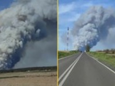Potężny pożar na Lubelszczyźnie. Kilkuset strażaków walczy z ogniem