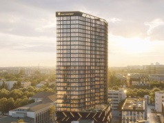 Takiego budynku w Katowicach jeszcze nie było. Rośnie szklana wieża, która odmieni oblicze miasta 