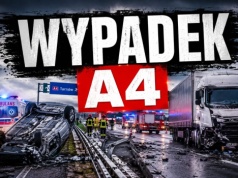 Dachowanie na A4 pod Tarnowem. Ogromne utrudnienia i ranni