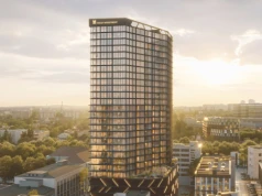 Szklana wieża rośnie w Katowicach. Pierwszy taki apartamentowiec w Polsce