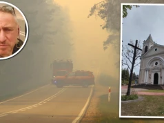Śmigłowce lądowały na placu parafii. Proboszcz: wielka tragedia, modlimy się