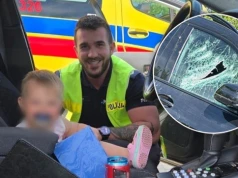 Dramatyczne chwile w Orzeszu. Wybili szybę, by uratować 1,5-roczną dziewczynkę