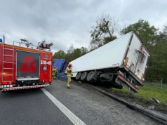 Uwaga! Wypadek na 113 km autostrady A2 pod Nowym Tomyślem