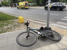 16-latek z Ukrainy, z plecakiem dostawcy jedzenia, potrącony przez auto, trafił do szpitala