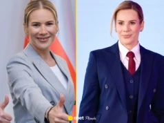Marta Nawrocka w stonowanej stylizacji. Tak się zaprezentowała na spotkaniu z młodzieżą
