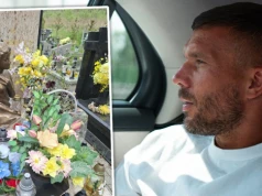 Lukas Podolski odwiedził grób babci. Zastał kartkę z trzema wymownymi słowami
