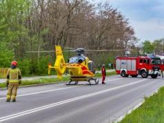 Groźny wypadek na hulajnodze elektrycznej. 14 – latka zabrana śmigłowcem do szpitala