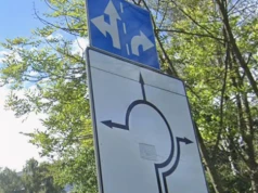 Prosimy o taki znak na rondzie. Na razie to samowolna Agatka