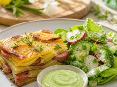 Zapiekanka ziemniaczana w stylu fine dining. Przepis Bogumiła Przybylaka
