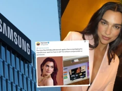 Dua Lipa pozywa Samsunga za umieszczenie jej wizerunku na kartonach od telewizorów
