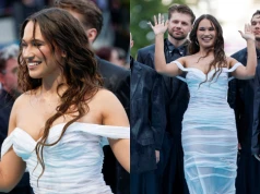 Szemplińska otworzyła Eurowizję w rytmie "Hej, sokoły". Biała kreacja kradła spojrzenia