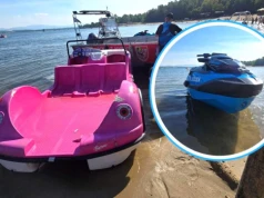 Niebezpieczny wypadek na Jeziorze Nyskim. Skuter uderzył w rower wodny