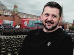 Zełenski strollował Moskwę. Licha parada przeszła za jego zgodą