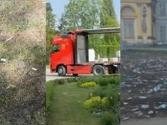 Tak po hucznej imprezie wyglądał teren przy pałacu w Wilanowie, gdzie bawili się celebryci (WIDEO)