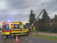 Kierujący Cuprą wjechał w betonowy słup. Dwie osoby trafiły do szpitala