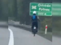 Ostróda. Bezmyślny użytkownik monocykla elektrycznego. Jechał po S7, do tego  pod wpływem alkoholu...