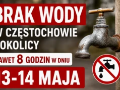 Brak wody w Częstochowie i okolicy nawet 8 godzin w dniu 13-14 maja