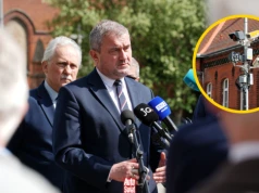 Nowy system  do kontroli przejazdu na czerwonym świetle w Malborku. Na otwarciu był wiceminister