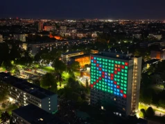 Projekt P.I.W.O. na AGH przyciągnął tłumy. Wieczorny pokaz zrobił wrażenie