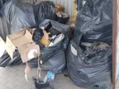 „Śmieciarz Roku” w Sitnie. Sprawca porzucił odpady przy przystanku i zostawił własne dokumenty