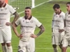 Skandaliczne zachowanie piłkarza Widzewa. Wulgarny gest w kierunku trybun