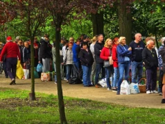 Rekordowa kolejka po lawendę. Mieszkańcy tłumnie ruszyli do Parku Miejskiego