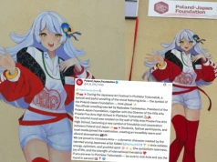 Piotrków Trybunalski: wielka dziewczyna w stylu anime stała się symbolem polsko-japońskiej przyjaźni