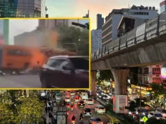 Tragiczny wypadek w Bangkoku. Autobus stanął w płomieniach