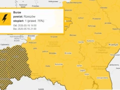 Burze nad Rzeszowem i grad. IMGW ostrzega mieszkańców powiatu