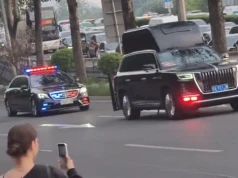 Tajemnicze SUV-y w kolumnie Trumpa w Chinach. Broń elektroniczna?